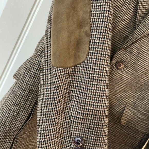 Vintage Armand Thiery tweed sports jacket with elbow patches made in France - Picture 8 of 12